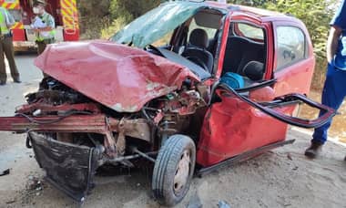 Conductor resultó herido grave tras choque en sector La Quirigua de Vichuquén