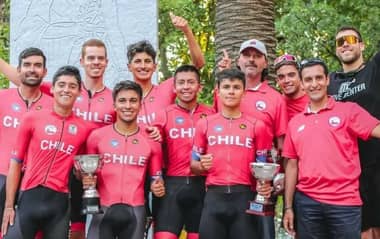 Cristián Arriagada fue tercero con Chile en la Vuelta a Mendoza