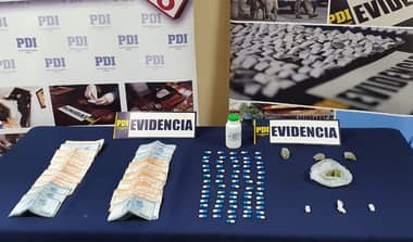 Mujer fue detenida en Talca con dosis de cocaína, marihuana y sertralina