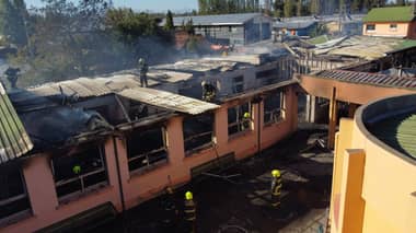 Menor de 17 años fue detenido por robo e incendio de escuela Gerónimo Lagos en San Javier