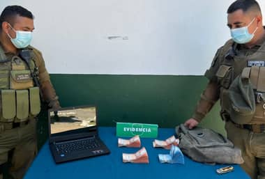 Carabineros detuvo a tres sujetos que asaltaron a contratista tras salir de un banco en Curicó