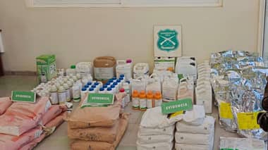 Carabineros llama a reconocer productos químicos incautados en Teno