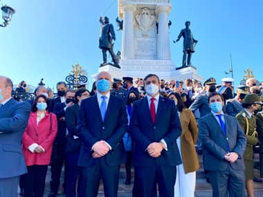 Diputado Francisco Pulgar rindió homenaje a curicano que luchó en el Combate Naval de Iquique