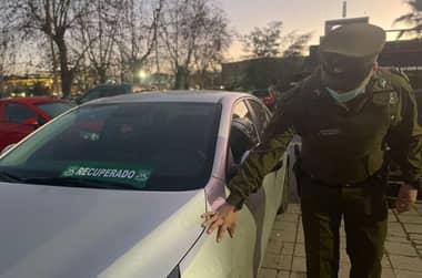 Carabineros de Curicó recuperan auto robado y detienen a menor de 16 años por receptación