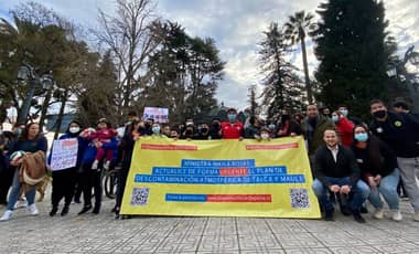 Autoridades del Maule lideraron manifestación para exigir actualización del PDA en Talca y Maule