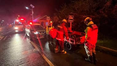 Colisión deja dos lesionados en camino a Sagrada Familia