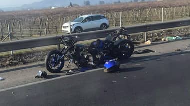 Motorista grave tras colisionar con un bus en la Ruta 5