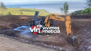 Investigan incendio que destruyó excavadora en Lipimávida