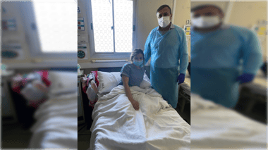 Diputado Pulgar visitó a la primera beneficiada con abdominoplastía