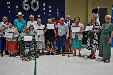 Población Mataquito celebró sus 60 años con un emotivo acto