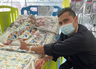 Exitoso trasplante de hígado de bebé curicana: donante fue su padre