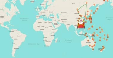 VLN Radio te muestra el recorrido del Viejito Pascuero en sus redes sociales
