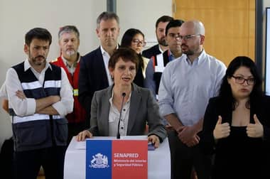 "En 5 días se ha quemado una superficie de 2 años de incendios", dijo la secretaria de gobierno Carolina Toha