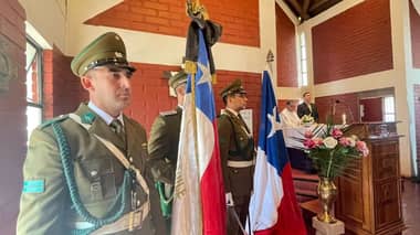 En Curicó:  Emotivo homenaje al nuevo mártir de carabineros fallecido en Concepción