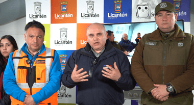 Autoridades de Licantén y Senapred Maule coordinan acciones preventivas ante nuevo sistema frontal