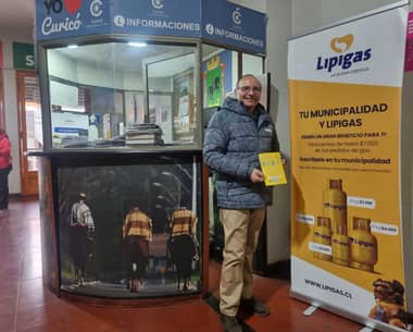 Municipio de Curicó celebró convenio con Lipigas para que familias ahorren en compra de gas