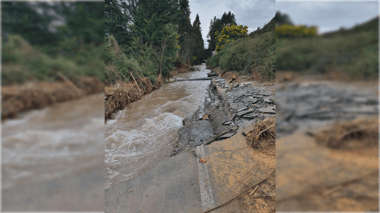 Autoridades de Molina logran llegar a zonas aisladas por temporal