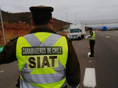 Carabineros confirmó 25 fallecidos y 829 accidentes de tránsito en fin de semana largo de Fiestas Patrias