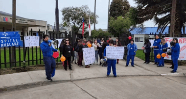 Fenpruss se manifiesta contra despido masivo de trabajadores en Hospital Chileno Japonés de Hualañé