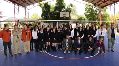 Municipio de Sagrada Familia inauguró moderna infraestructura deportiva en Liceo Bicentenario