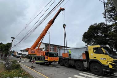 Instalan módulos de primera sucursal de Banco Estado en Romeral
