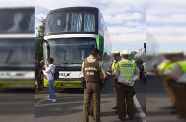 Viaje de Turbus de Curicó a Santiago se retrasó 45 minutos y conductor fue infraccionado por documento vencido