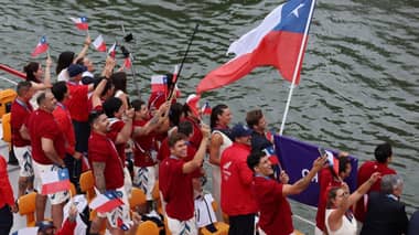 Emotiva presencia del Team Chile en la inauguración de París 2024