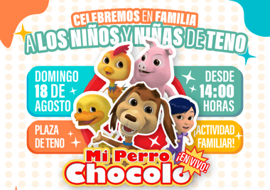 Municipio de Teno celebrará el Día de la Niñez con show del Perro Chocolo