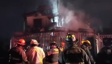 Pareja de adultos mayores fallece en voraz incendio en Talca