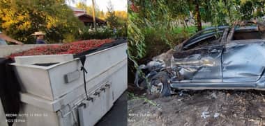 Desprendimiento de carga provoca accidente en Ruta J-72: tres mujeres lesionadas