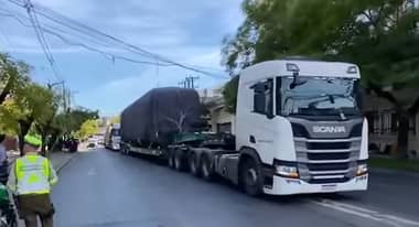 El primer buscarril ya se encuentra en Talca