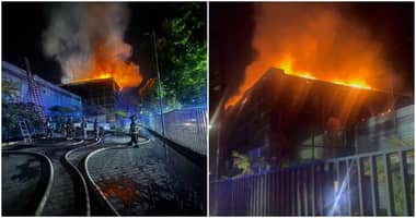 Incendio devasta instalaciones de Radio El Conquistador en Huechuraba