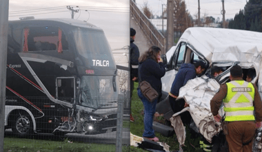 Conductor del furgón siniestrado en Ruta 5 Sur relata su versión del accidente: "Él se cambió de pista"