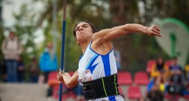 Gastón Poblete es campeón nacional U18 en lanzamiento de la jabalina