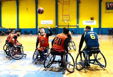 Curicó albergó la tercera fecha de la Liga Nacional de Básquetbol en Silla de Ruedas