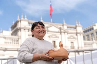 Artesanas de Vichuquén brillan en el Día Nacional del Campesino(a) en La Moneda