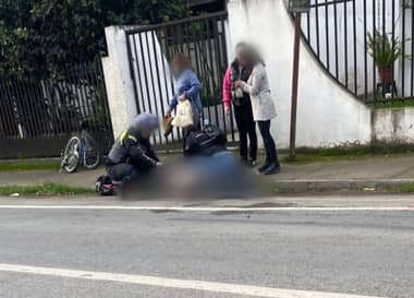 Ciclista muere tras ser atropellado por furgón en Hualañé