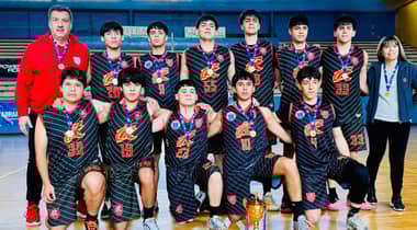 Colegio Rauquén de Curicó se corona campeón provincial de básquetbol escolar