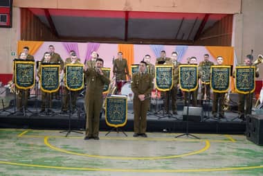 Licantén disfrutó de la Banda Instrumental de la Escuela de Carabineros de Chile