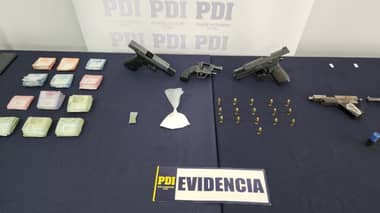 PDI detiene a siete delincuentes e incauta armamento y drogas en San Fernando
