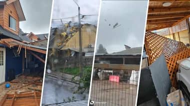 Tornado causa estragos en Linares: Más de 150 casas afectadas y masivos cortes de luz