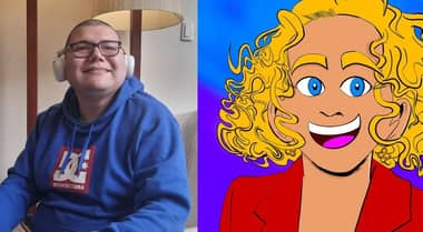 Pedro Espinoza, un artista con CEA que transforma su pasión por el dibujo en emprendimiento