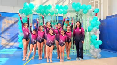 Gimnastas de Teno se lucen en el Campeonato Antupillan de San Clemente