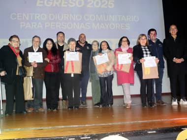Egresó segundo grupo de personas mayores del Centro Diurno de Molina
