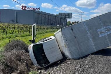 Accidente en Lontué: Conductora se salva milagrosamente en la Ruta 5 Sur