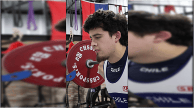 Benjamín "Osso" Osses brilla en el powerlifting a sus 23 Años