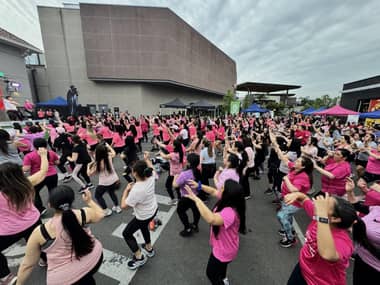 Cerca de 400 personas se unieron a la campaña de prevención del cáncer de mama