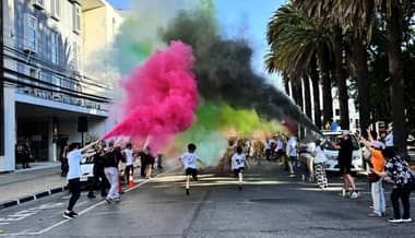 Curicó se tiñó de color y alegría con la "Color Run VTF"