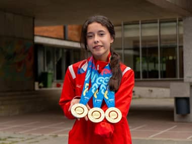 Cauquenina se convierte en la primera atleta en ganar tres medallas de oro en los Parapanamericanos Juveniles 2025