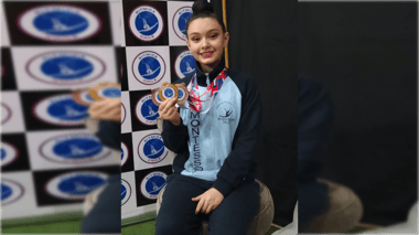 Florencia De Gregorio conquista tres medallas en la final nacional Liga Rítmica Chile